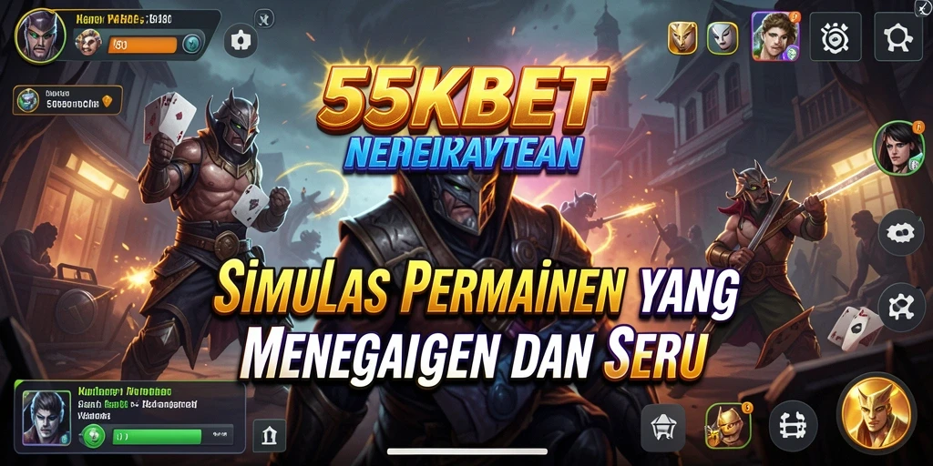 Tampilan gameplay <strong>55KBET</strong> yang seru dan menantang.