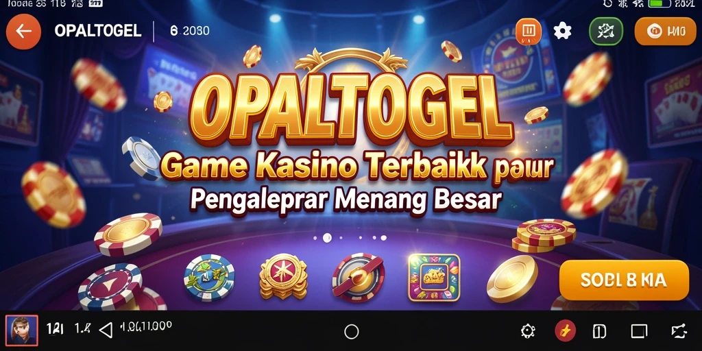 Tampilan aktif gameplay Kasino OPALTOGEL dengan grafik menakjubkan.