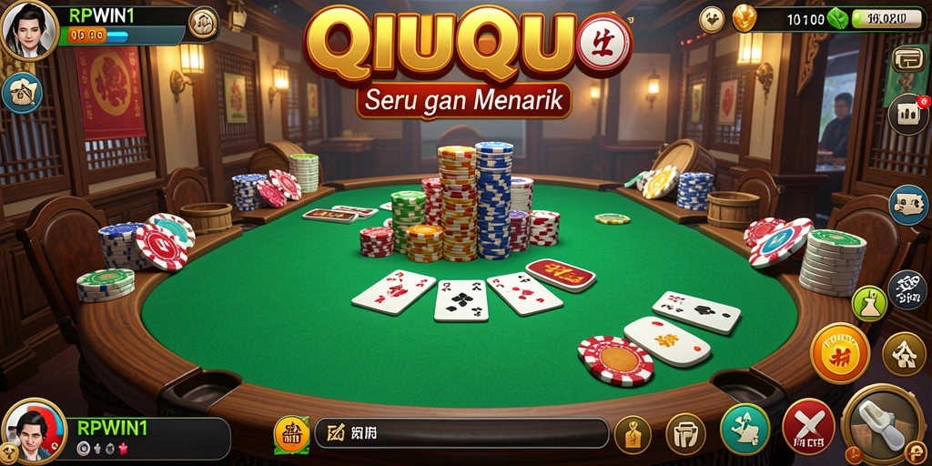 Gambaran gameplay seru di RPWIN1 yang penuh strategi QiuQiu.